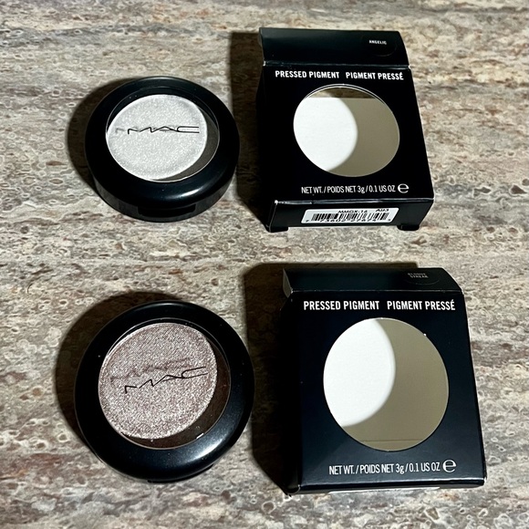 MAC Cosmetics HTF Pressed Pigment Eyeshadow Duo — Blonde Streak & Angelic - Picture 8 of 16